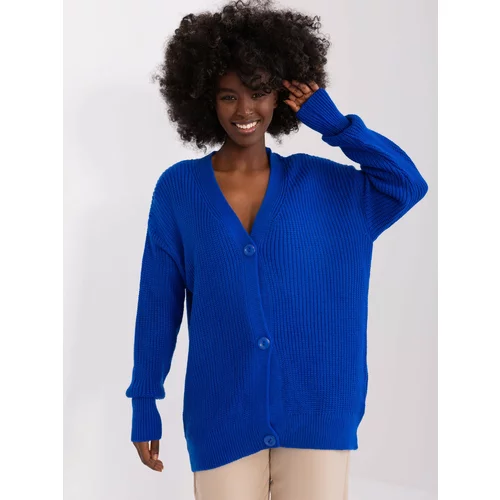 Fashion Hunters Cobalt blue cardigan with buttons from RUE PARIS