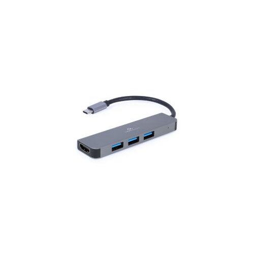 Docking station USB adapter Type-C to HDMI + USB HUB 3.2 GEMBIRD A-CM-COMBO2-01 Slike