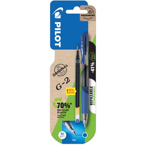 Roler GEL GRIP 0,7 MM G2 PILOT BL-G2-7 PLAVI PLUS REFIL GRATIS BLISTER Cene