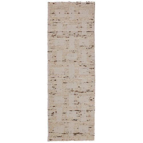 Flair Rugs Ručno rađena staza od mješavine vune u prirodnoj boji 80x230 cm Rova Blend – Cene