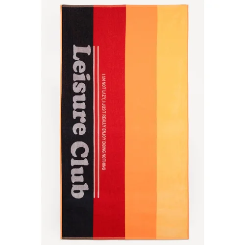 Defacto Men&#39;s Striped Cotton Beach Towel