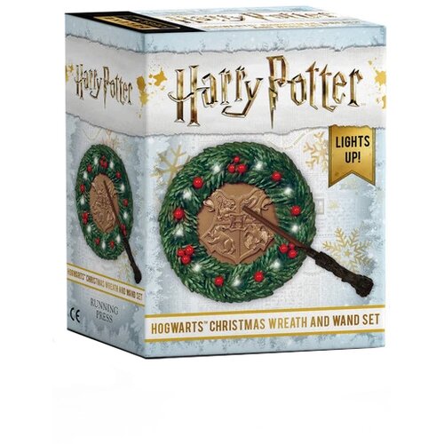 Running Press Donald Lemke - Harry Potter: Hogwarts Christmas Wreath and Wand Set Slike