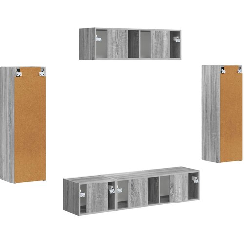  ormar 5 pcs Siva Sonoma Slike