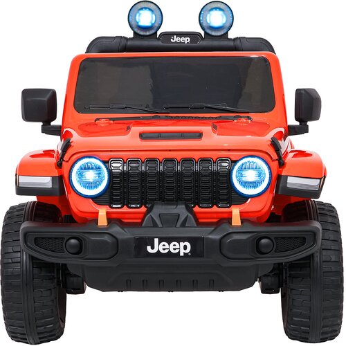  Licencirani auto na akumulator Jeep Wrangler Rubicon LIFT - narančasti Slike