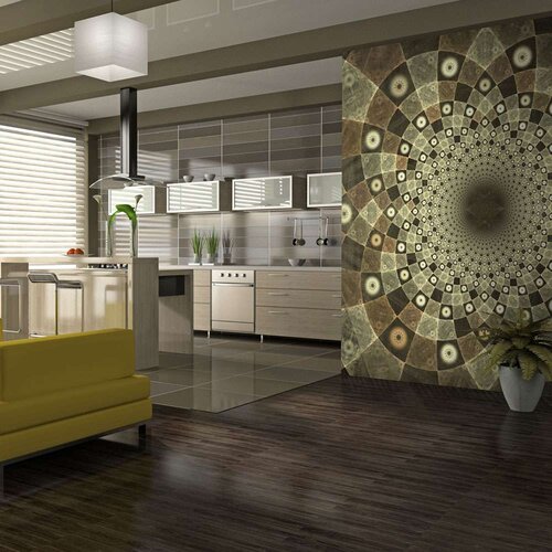  Tapeta - Brown mosaic 200x154 Slike