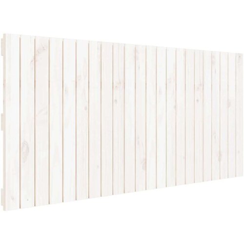 VidaXL zidno uzglavlje bijelo 140x3x60 cm od masivne borovine Slike