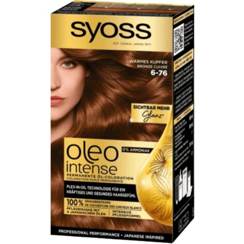 Syoss oleo Intense Farba za kosu, Warm Copper 6-76 Cene