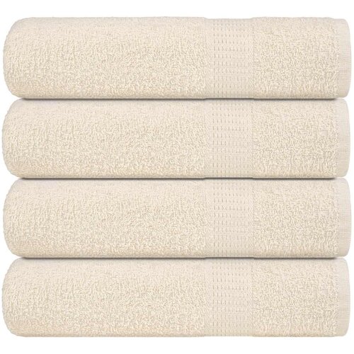 vidaXL Ručnici za ruke FROGN 4 kom. krem 50x100 cm 360 g/m² - Krema 50 x 100 cm 4 Cene