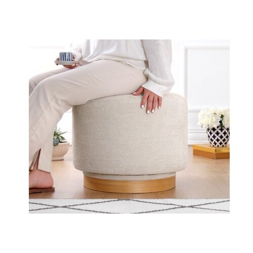 Atelier Del Sofa tabure turneed cream Cene