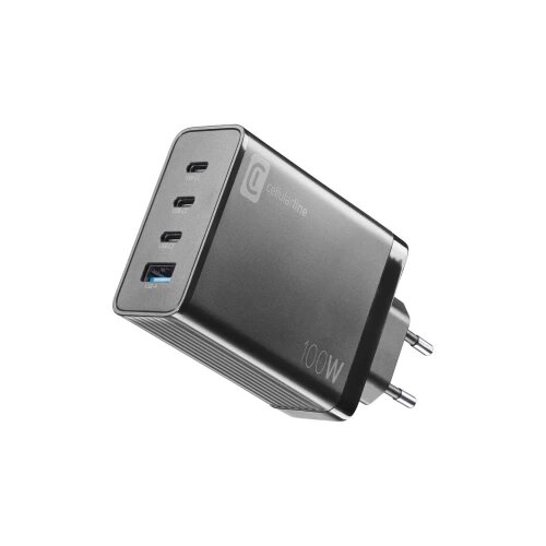 Cellular Line ACHUSBGAN4WAL100WK USB punjač 100 W 1x USB-A, 3x USB-C® Power Delivery brzi punjač Cijene