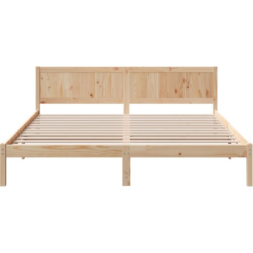 vidaXL Okvir postelje iz borovega lesa Naravni les Trden bor 200 x 200 cm Cene