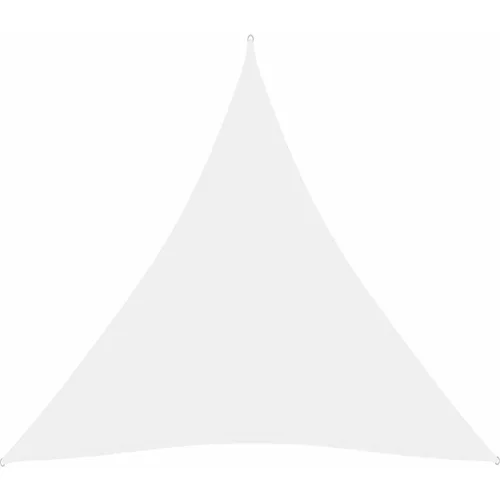  Jedro protiv sunca od tkanine Oxford trokutasto 5x5x5 m bijelo