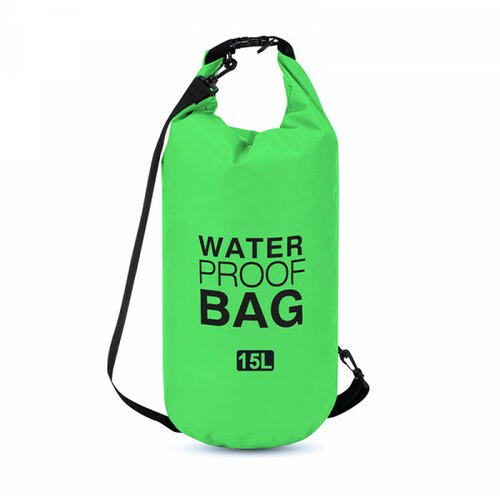 vodootporna torba dry bag 15L zelena Slike