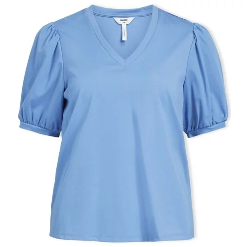 .OBJECT Topi & Bluze Noos Top Caroline S/S - Provence Modra
