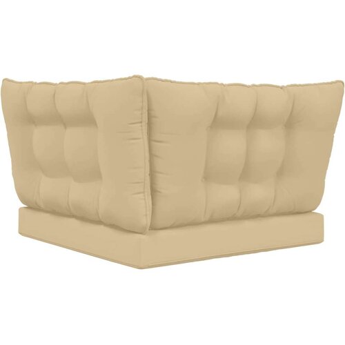  Jastuk za vanjsku sofU 3 pcs Bež Poliester - Bež 80 x 80 cm 1x sjedalo +1x naslon +1x bočna strana (2D s bartagom) Slike