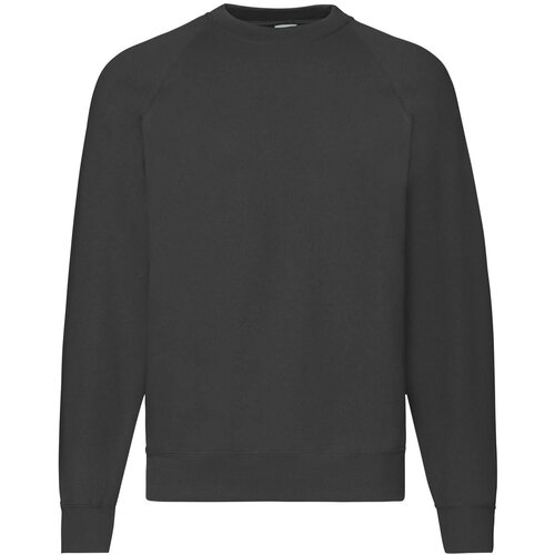 Fruit Of The Loom Czarna bluza męska Raglan Sweat Slike