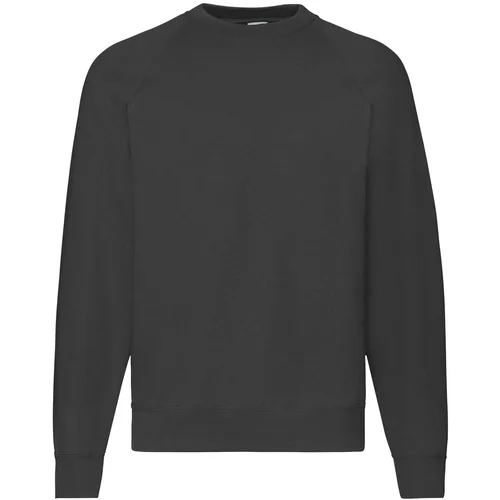 Fruit Of The Loom Czarna bluza męska Raglan Sweat