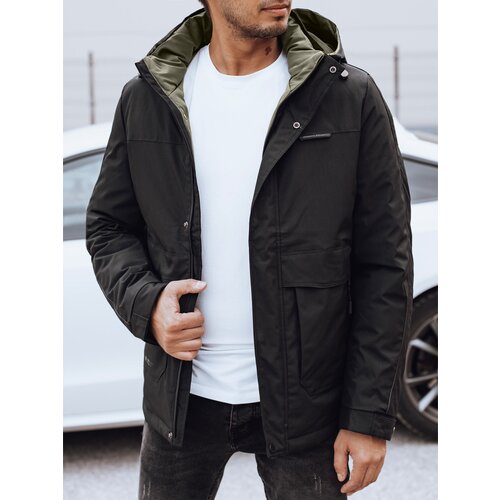 DStreet Men's winter jacket with detachable hood black Cijene