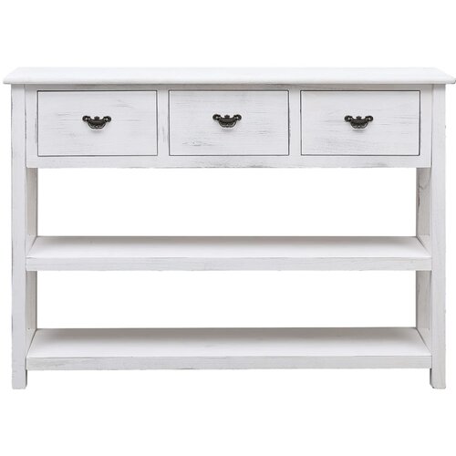 Maison Chic Komoda - Predalnik antično bela 108x30x76 cm trden les pavlovnije, (21719780) Cene