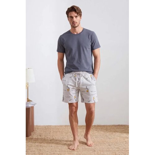 Trendyol muški set pidžama Tmnss26Pt00052, tamnoplava-črna Cene