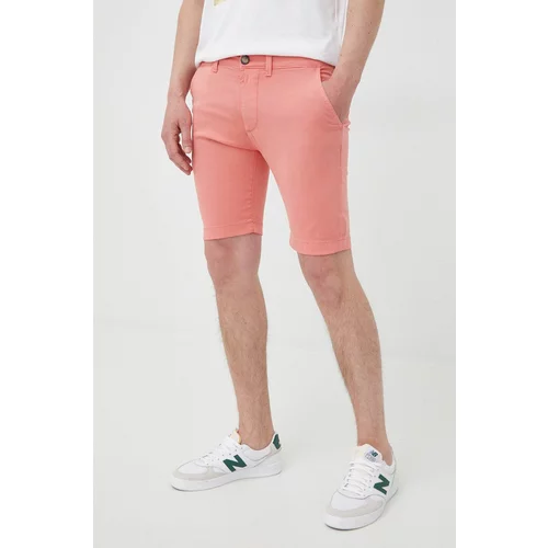 Pepe Jeans Kratke hlače Mc Queen Short moške, oranžna barva