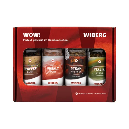 Wiberg Darilni set - Začimbne mešanice v mlinčkih