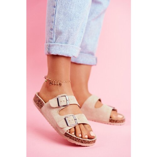 EVENTO PE1 Women's Slides On Corck Beige Si Senor Cene