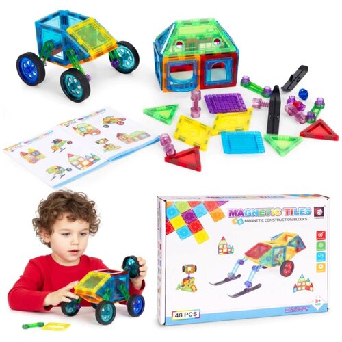  Magnetni set kocke Hi&scaron;a in Avto - 48 delov Cene