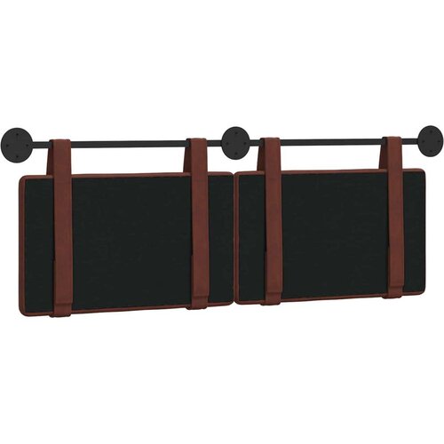  Držeće uzglavlje Zidne Sjajno smeđa 150 x 55 x 5 cm Antikni PU - Sjajna smeđa 140 cm bez LED Slike