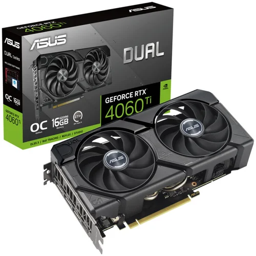 Asus Grafična kartica nVidia RTX4060Ti Dual - 16GB GDDR6 (90YV0JH8-M0NA00), (21248155)