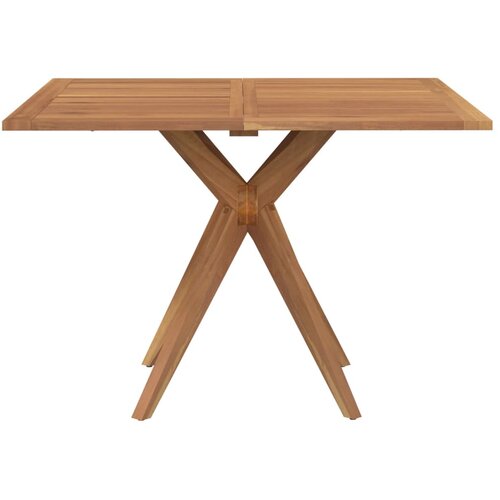 Vrtni stol četvrtasti 110 x 110 x 75 cm masivno bagremovo drvo Slike