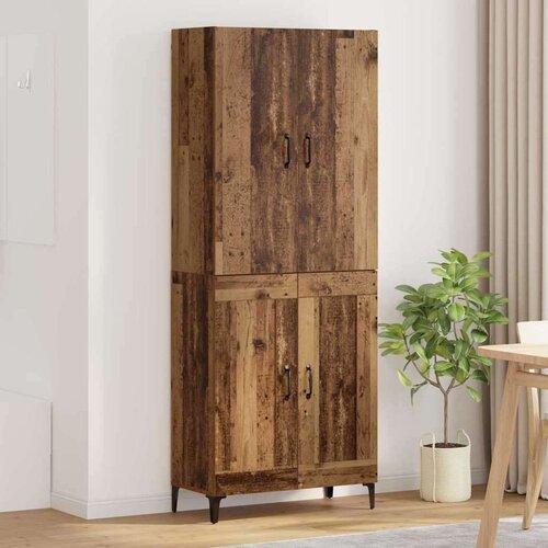 vidaXL Highboard Staro drvo 69,5 x 34 x 180 cm Konstruirano drvo Cene