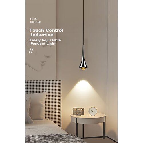  Dengling Viseća lampa LED, Crna Slike