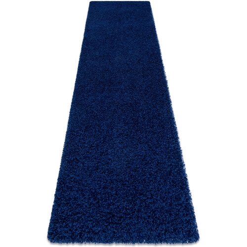 RugsX Preproge Tekač, Tekač SOFFI ko&scaron;ati 5cm temno modra 70x300 cm Modra Cene