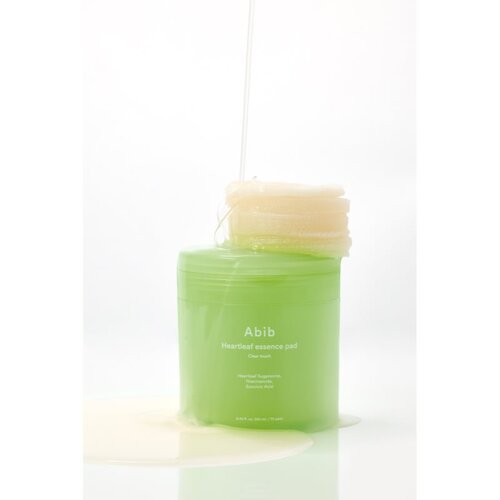 Abib Heartleaf Clear Touch Essence Pad pomirjajoče blazinice z vlažilnim učinkom 250 ml Slike