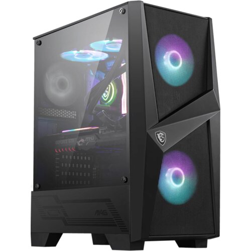 MSI MAG FORGE 100R računalno kućište Midi Tower Črna, Prozorno Cene