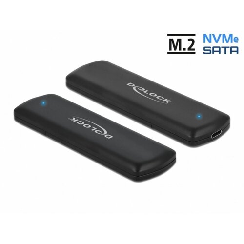 Delock External USB Type-C Combo Enclosure for M.2 NVMe PCIe or SATA SSD Cene