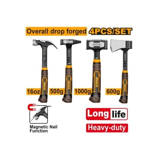 Ingco hch9004l set heavy duty čekića 4/1 ( HCH9004L ) Cene