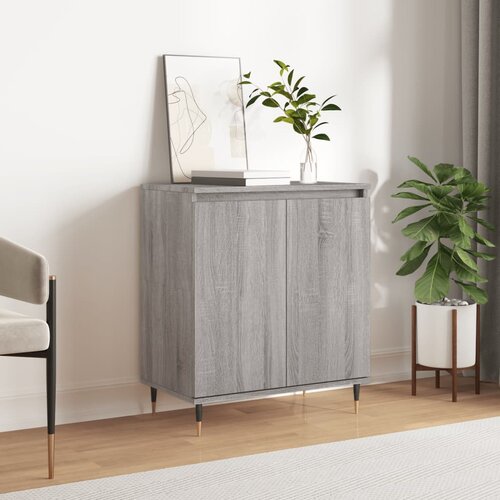  Komoda sivog hrasta sonome 60x35x70 cm od konstruiranog drva Slike