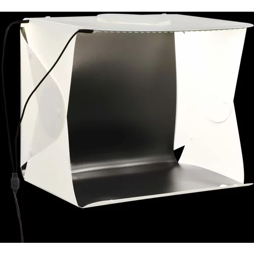  Sklopiva studijska LED rasvjetna kutija 40 x 34 x 37 cm bijela