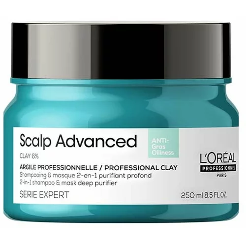 Loreal Professionnel Paris L’Oreal Professionnel Scalp Advanced Anti-Oiliness 2-In-1 Deep Purifier Clay 250ml
