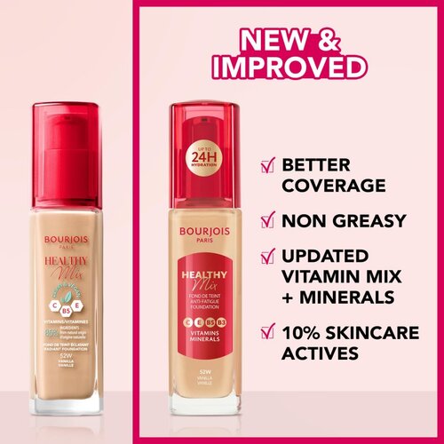 Bourjois Healthy Mix posvjetljujući hidratantni puder 24h nijansa 51W Light Vanilla 30 ml Slike
