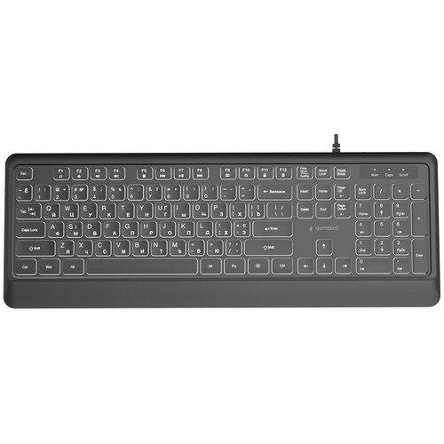 Gembird KB-UML-04-CYRL Slim wired backlight keyboard, black, Cyrillic layout Cijene