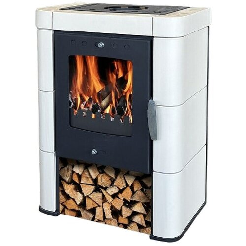 DOMOFIRE Kamin na drva Caorle II (6 kW, Kapacitet grijanja prostorije: 150 m³, Obloga: Keramika, Bež) Cijene