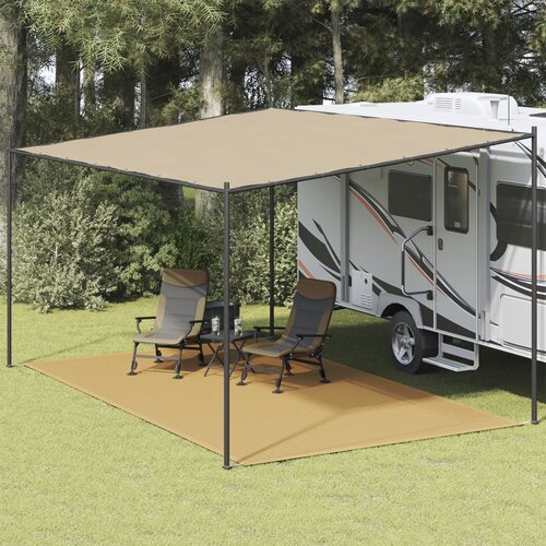 vidaXL Tepih za šator boja pijeska 300 x 500 cm HDPE Cijene