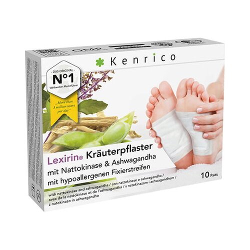 Kenrico Lexirin&amp;reg; biljni flaster s natokinazom i ashwagandom - 2 kom. - testera Slike