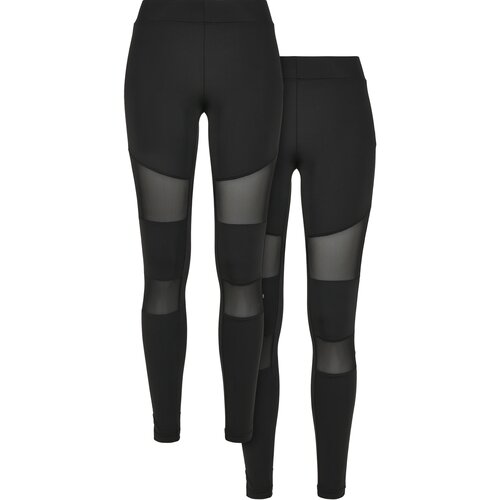 UC Ladies Women's Tech Mesh Leggings 2-Pack Black+Black Slike