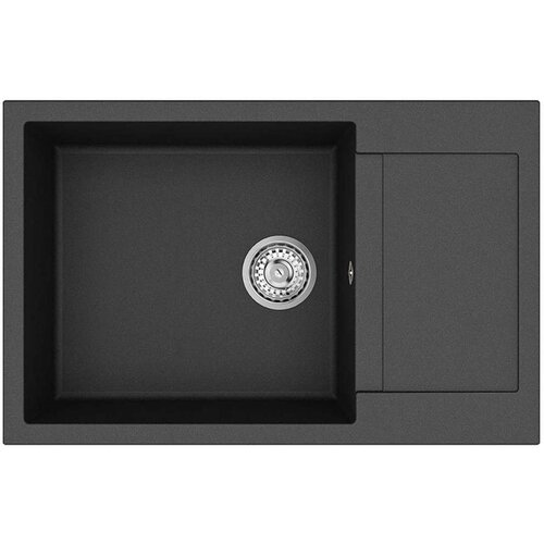  Umivalnica Črna 780 x 500 mm 80% Kvarc in 20% Smola - - črna - 18.45 - 780 x 500 mm - 2025-vidaXL-Uvoz_2 Slike