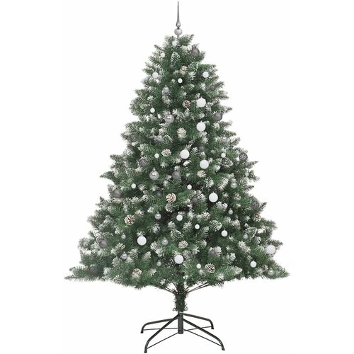  Umjetno božićno drvce Zelena 240 cm PVC, Plastika i Čelik Slike