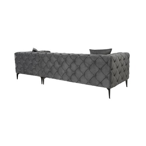Atelier Del Sofa ugaona garnitura como eco right anthracite black Slike